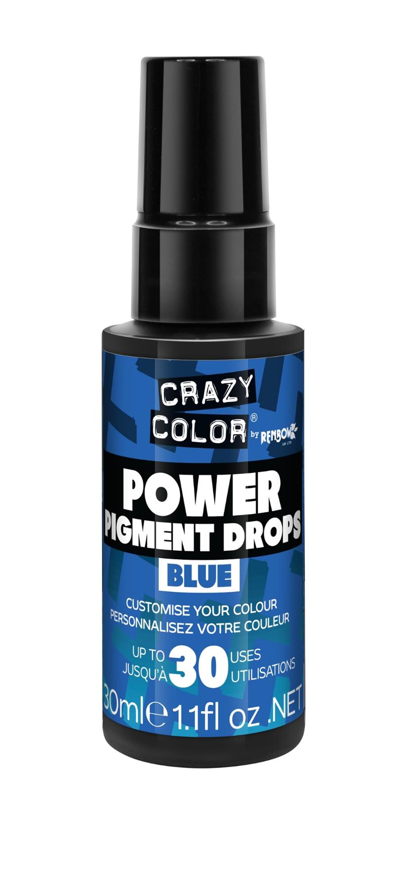 Crazy Colour Power Pure Pigment Drops - Blue 30ml